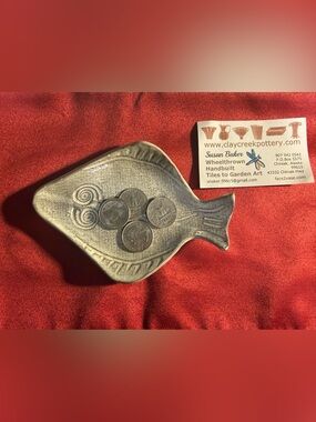 Hand Thrown Halibut Pottery (Alaskan Artist)